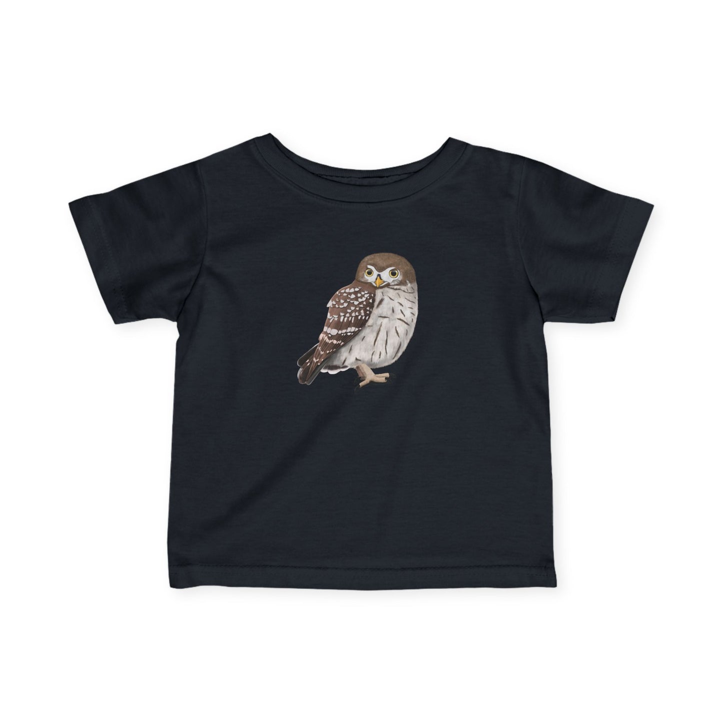 Süßes Eulen Vogel Tiermotiv T-Shirt für Babys und Kleinkinder