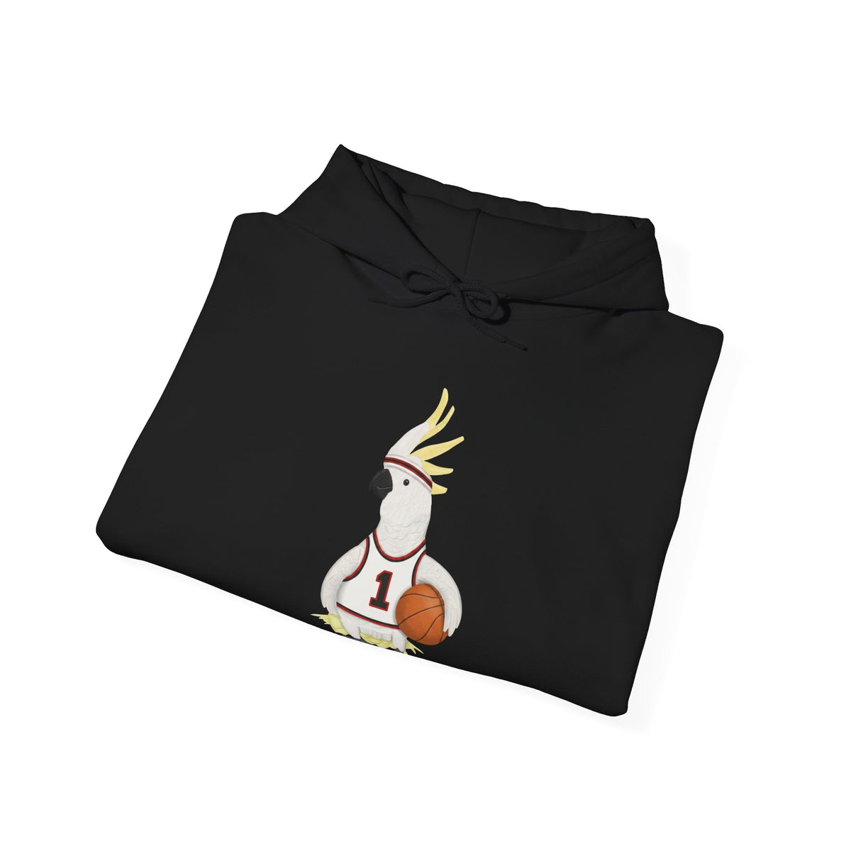 Cockatoo Funny Basketball Bird Hoodie – Unique Hoops Fan Gift – Soft, Unisex Jumper for Players