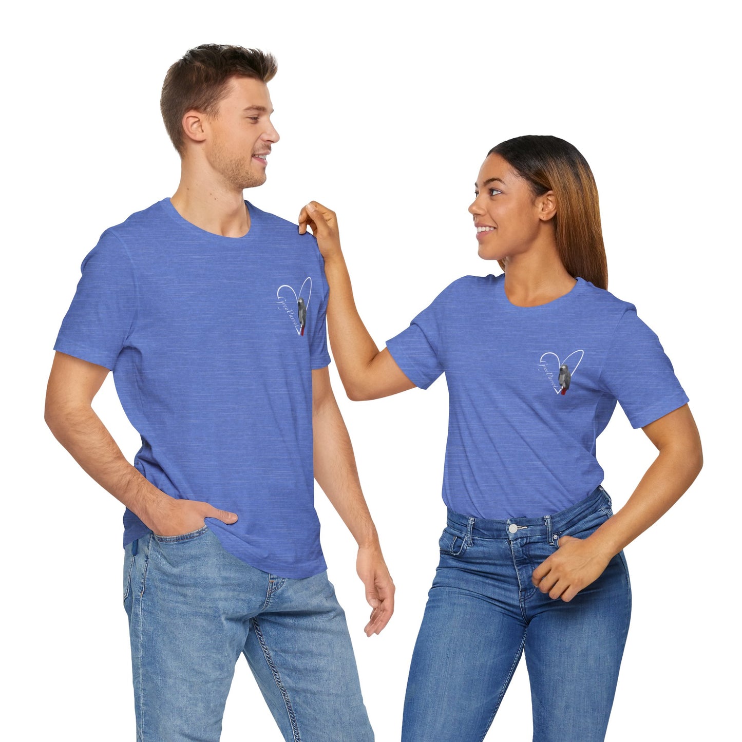 Grey Parrot Heart Birdwatcher Bird T-Shirt
