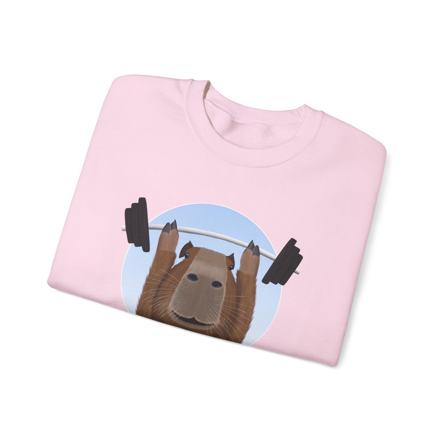 Capybara Weight Lifting Gym Workout Sweatshirt