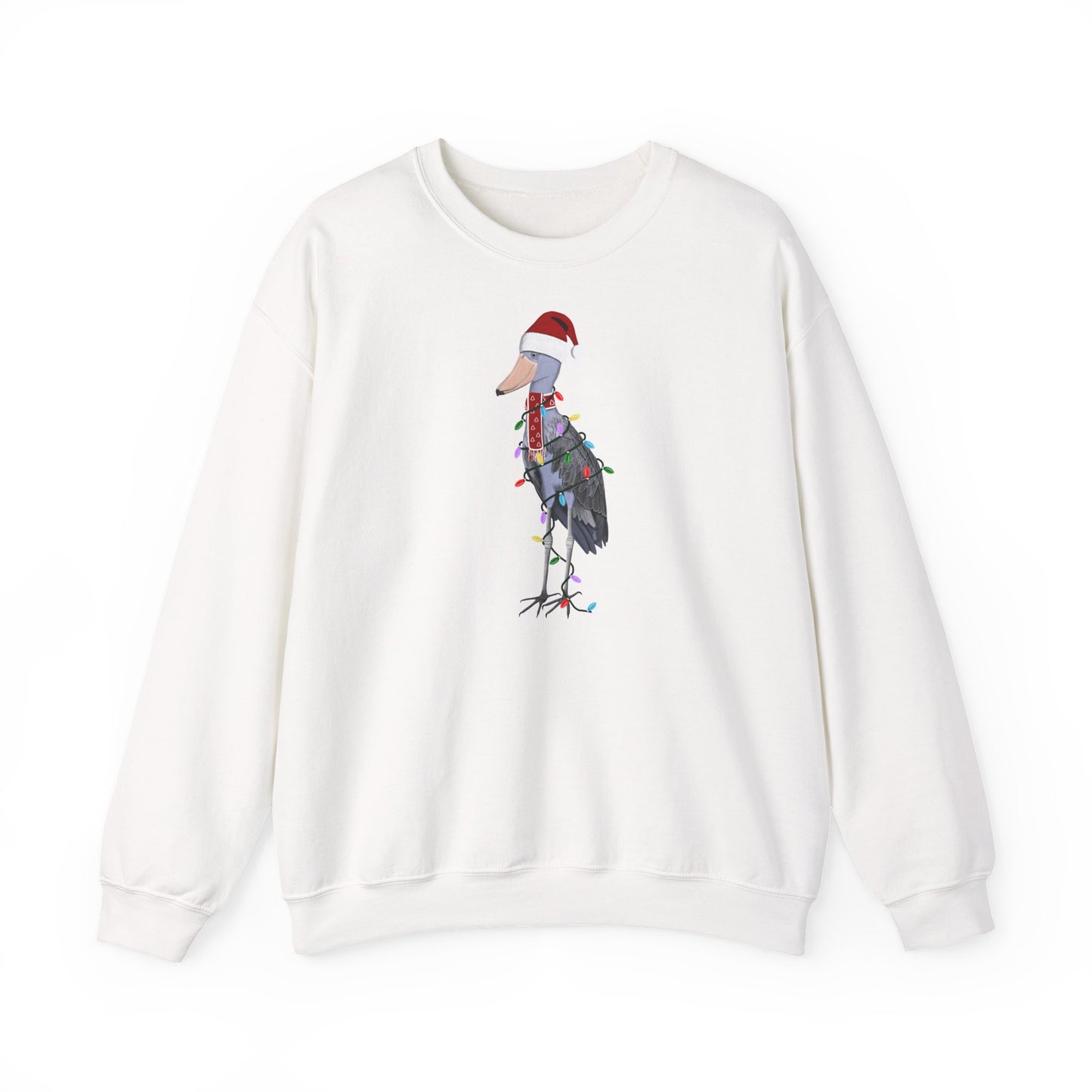 Schuhschnabel Weihnachts-Sweatshirt | Unisex Vogel Sweater für Vogelfreunde & Vogelbeobachter