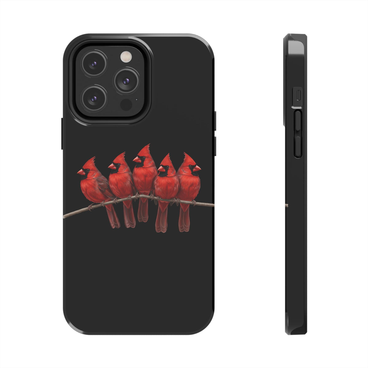 Cardinal Dual-Layer iPhone Case with Bird Art – The Perfect Gift for Ornithologists & Bird Lovers