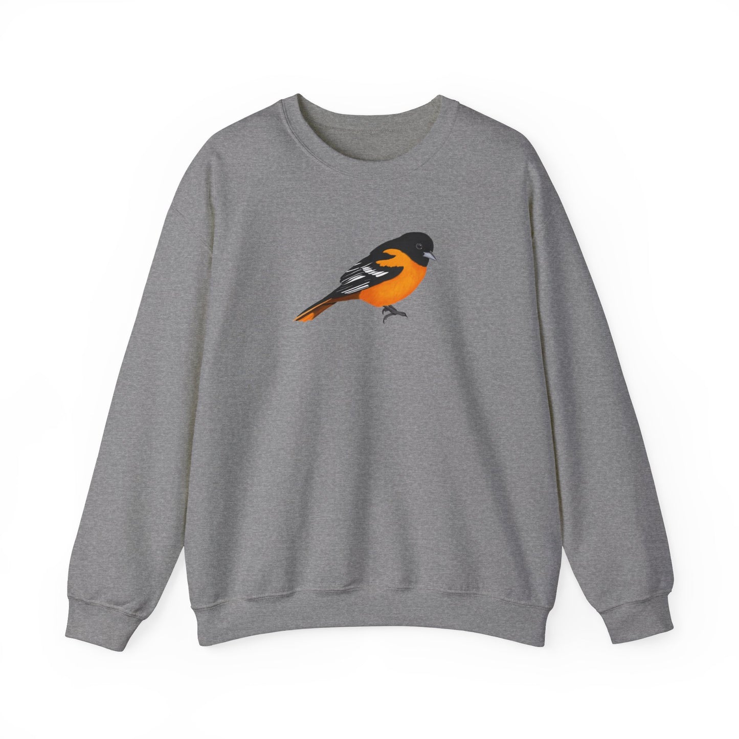 Baltimore Oriole Bird Watcher Biologist Crewneck Sweatshirt