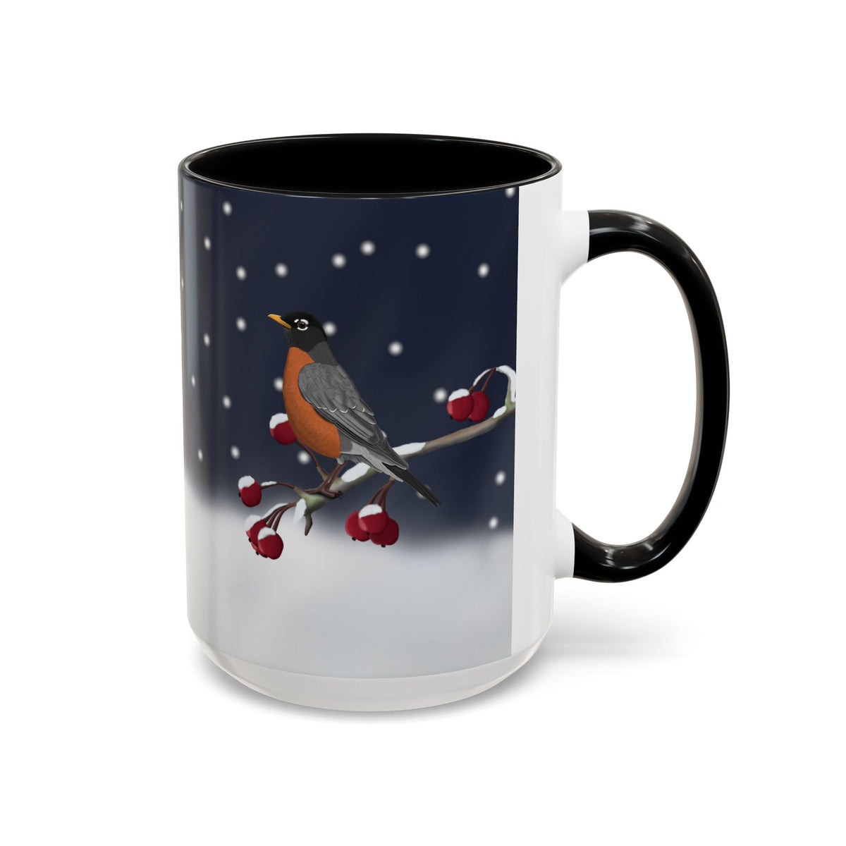 アメリカンロビンバードコーヒーマグ | 鳥好きの方への陶器製クリスマスギフト