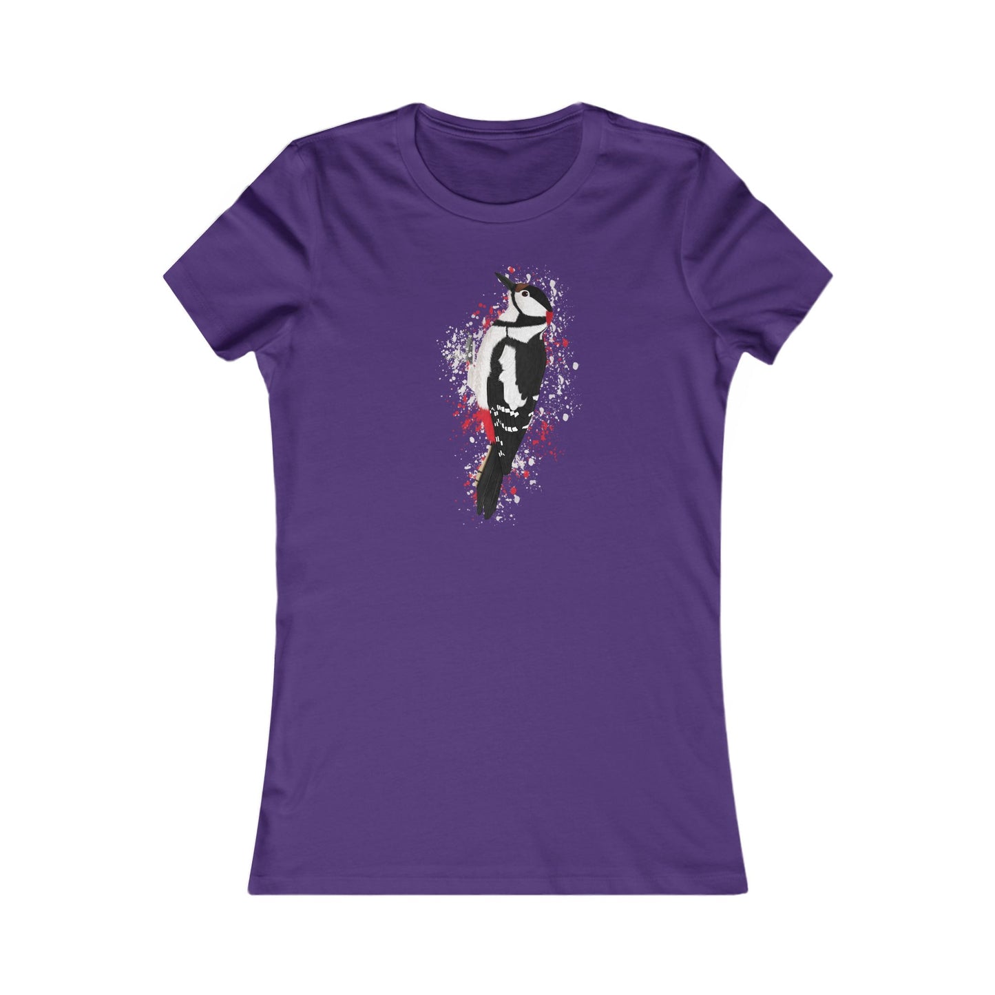 Buntspecht Vogel Frauen T-Shirt für Vogelfreundinnen