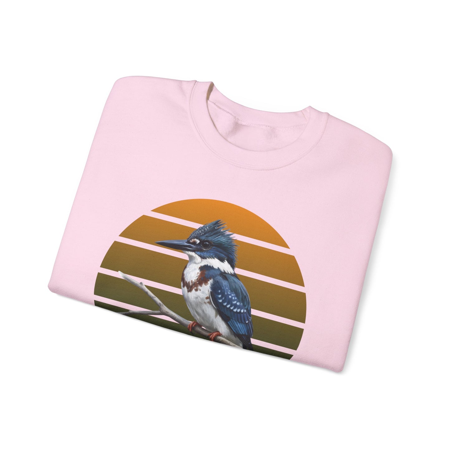 Belted Kingfisher Sweatshirt | Bird Watcher Crewneck | Unisex Songbird Gift for Bird Lovers