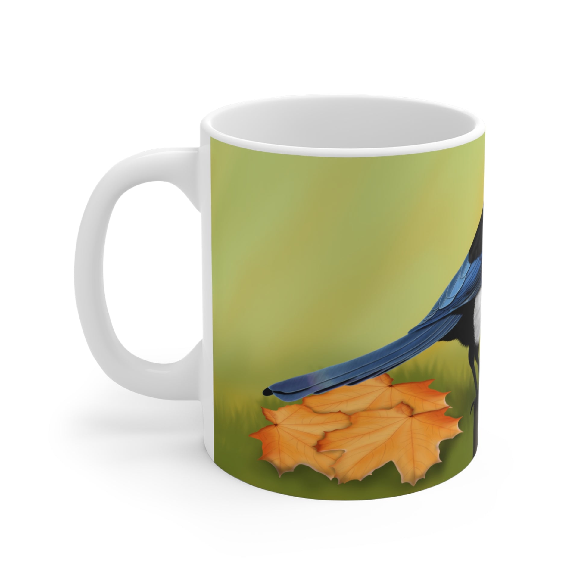 Magpie Bird Fall Edition Ceramic Mug 11oz - jz.birds