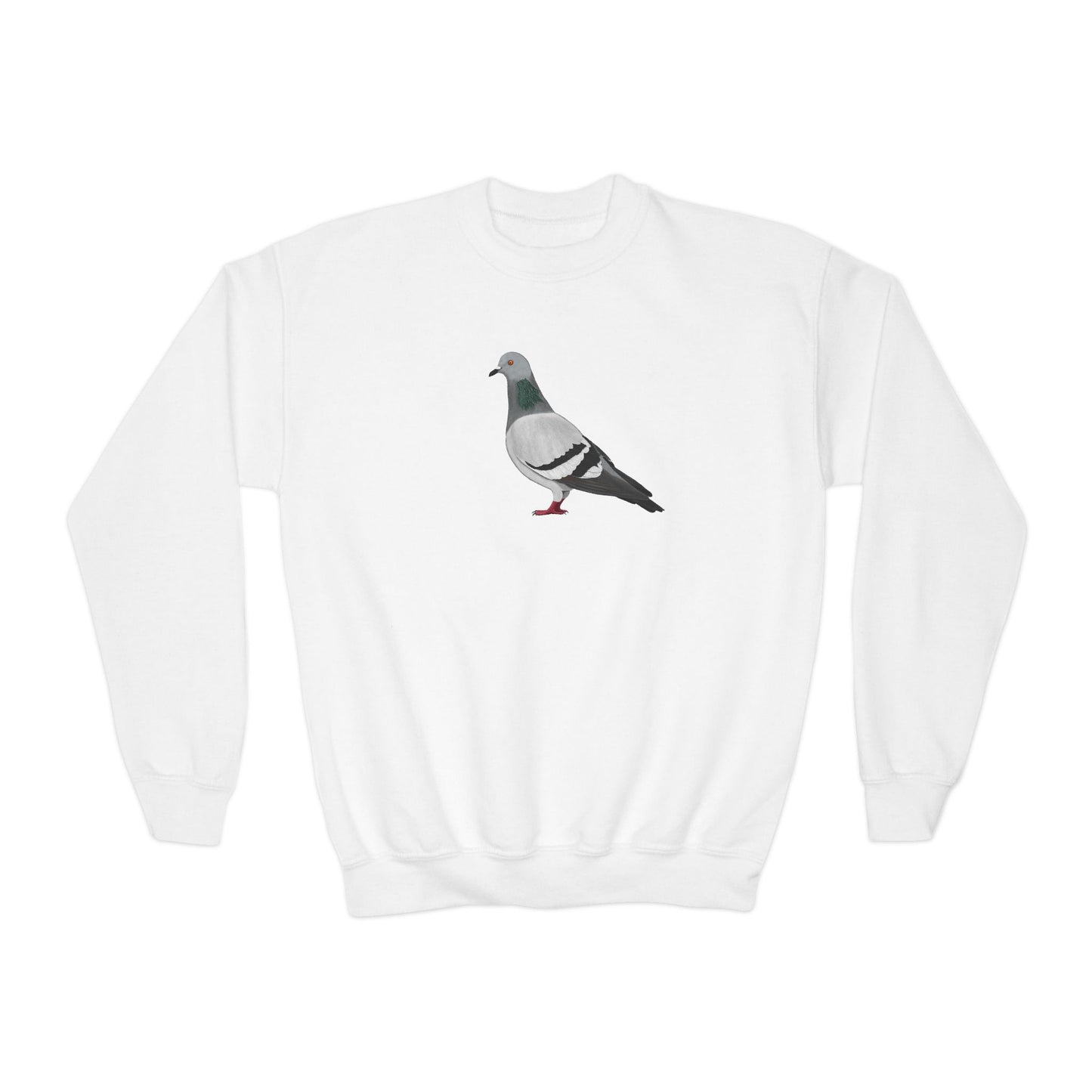Pigeon Bird Birdwatching Youth Crewneck Sweatshirt