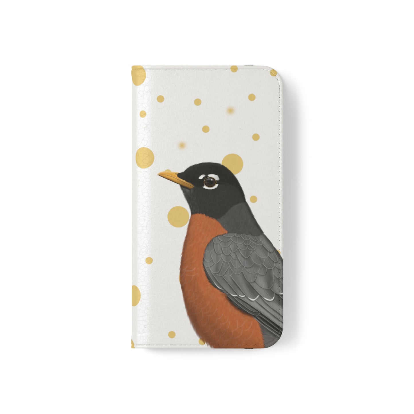 Robin Bird Art Phone Flip Case