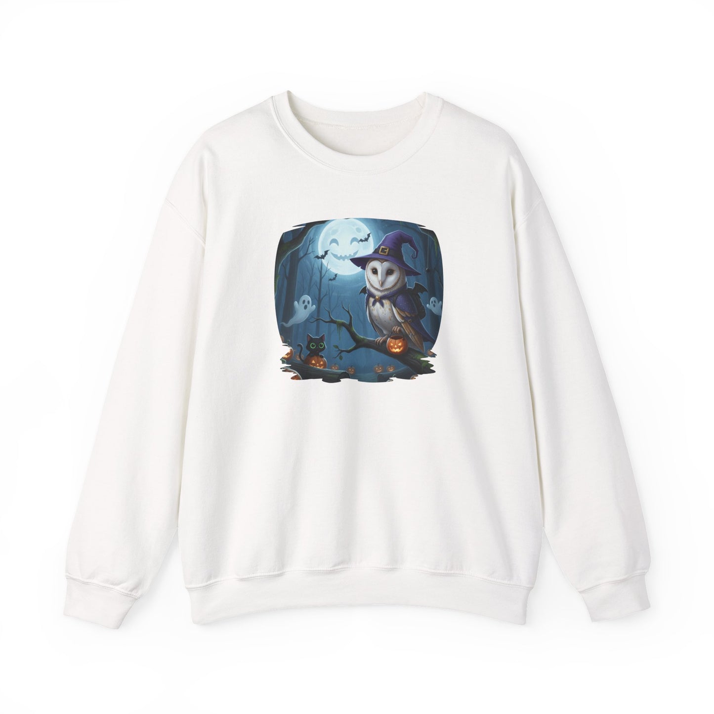Barn Owl Halloween Bird Sweatshirt - Spooky Halloween Costume for Bird Lovers