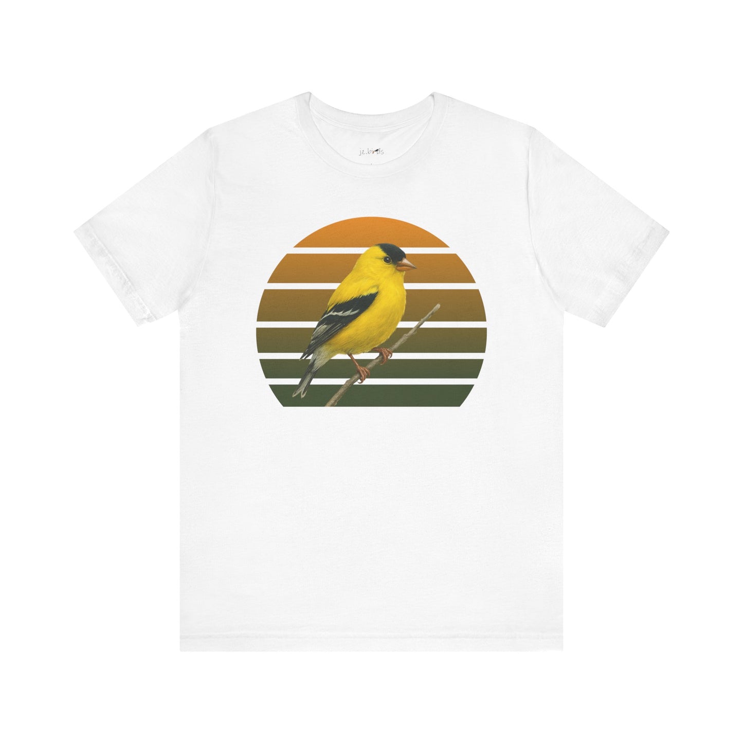 American Goldfinch T-Shirt | Unisex Retail Fit Bird Lover Tee | Wildlife Birder Gift