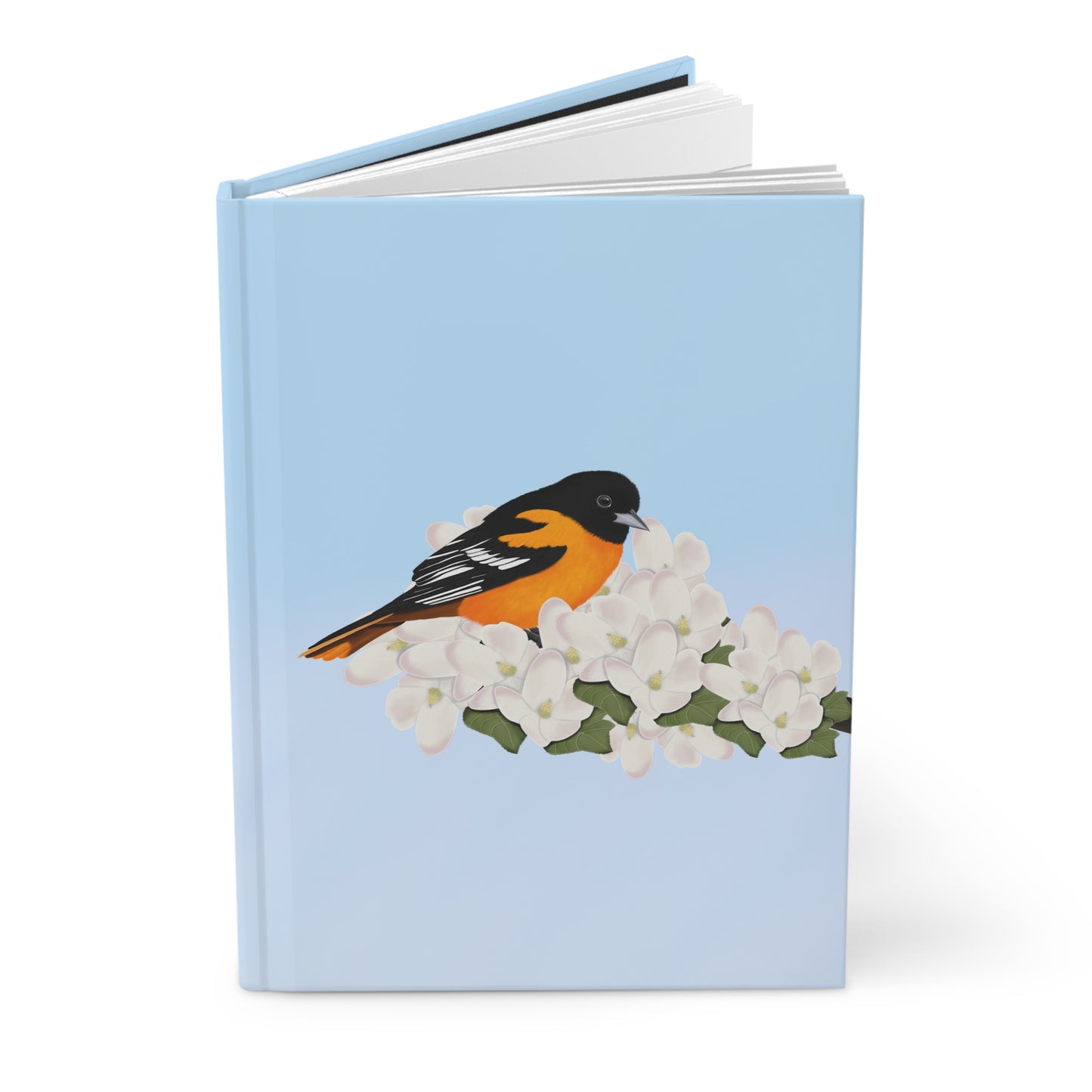 Baltimore Oriole Bird Hardcover Journal 150 Pages 5.75"x8" for Bird Enthusiasts & Birdwatchers