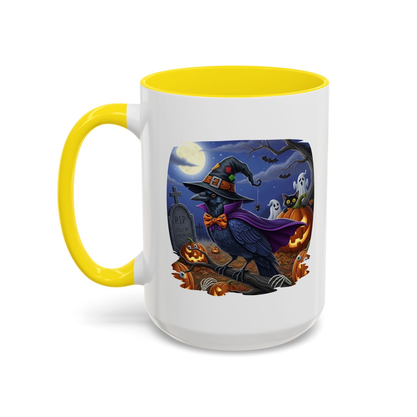 Raven Crow Halloween Bird Mug - Perfect Bird Lover Gift for Spooky Season