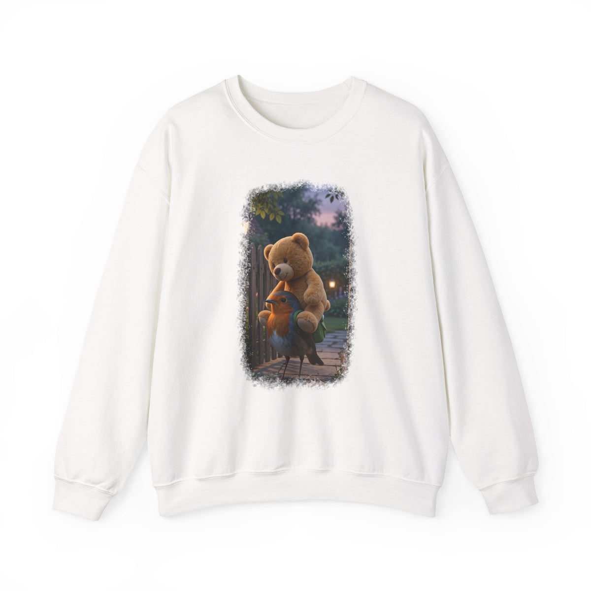Robin Rosi Giant Teddy Bear Premium Sweatshirt for Bird Lovers