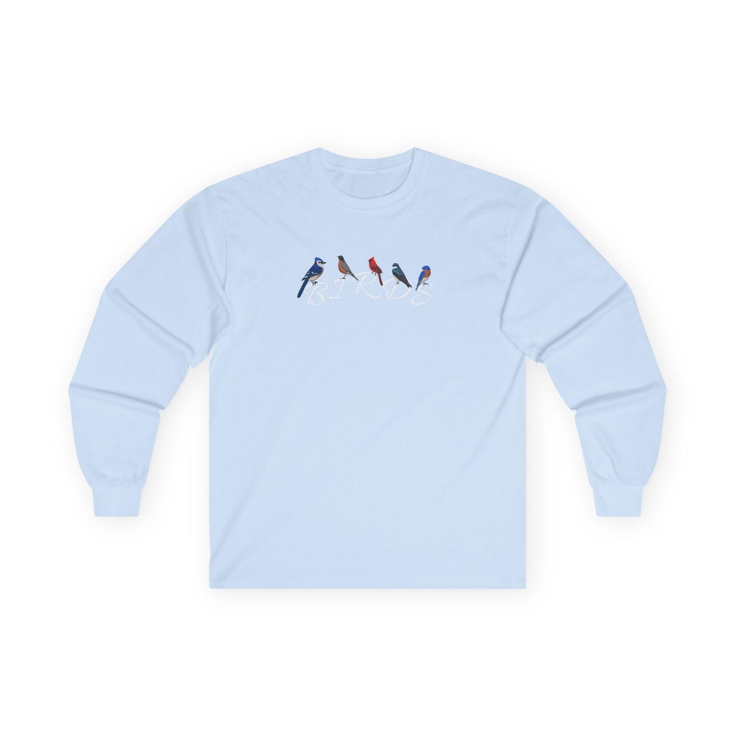 Birds Blue Jay Robin Cardinal Tree Swallow Bluebird Birding & Birdwatching Bird Cotton Long Sleeve T-Shirt