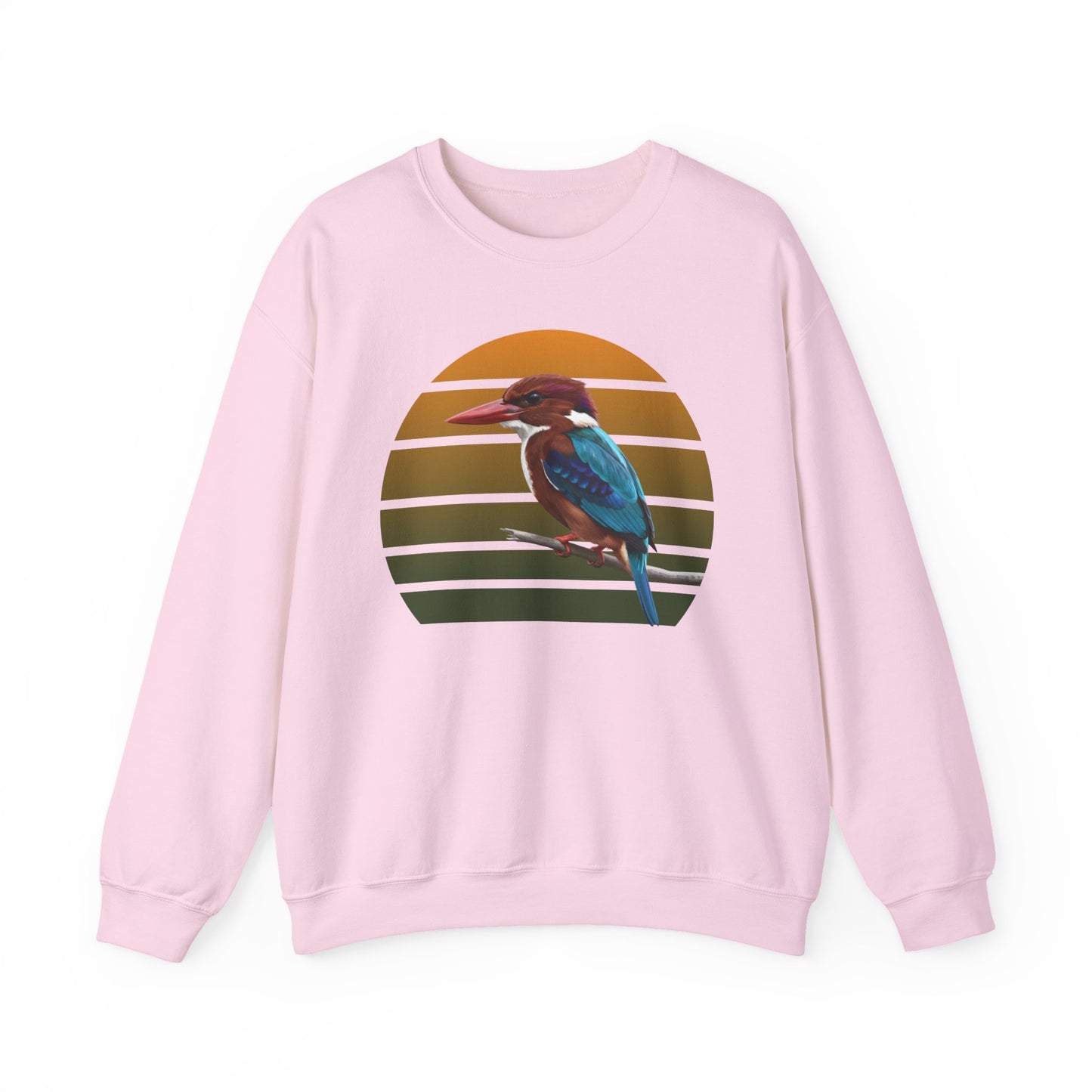 White-Throated Kingfisher Sweatshirt | Bird Watcher Crewneck | Unisex Songbird Gift for Bird Lovers