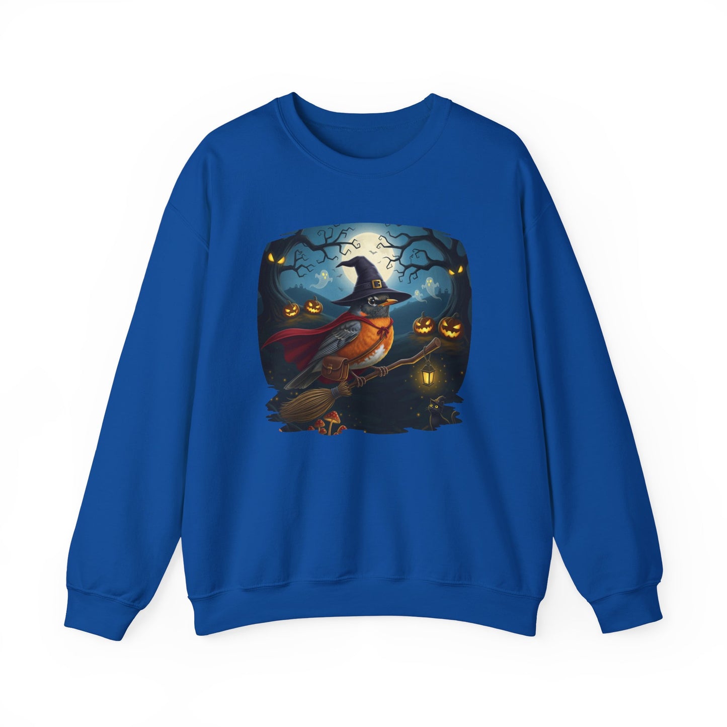 American Robin Halloween Bird Sweatshirt - Spooky Halloween Costume for Bird Lovers