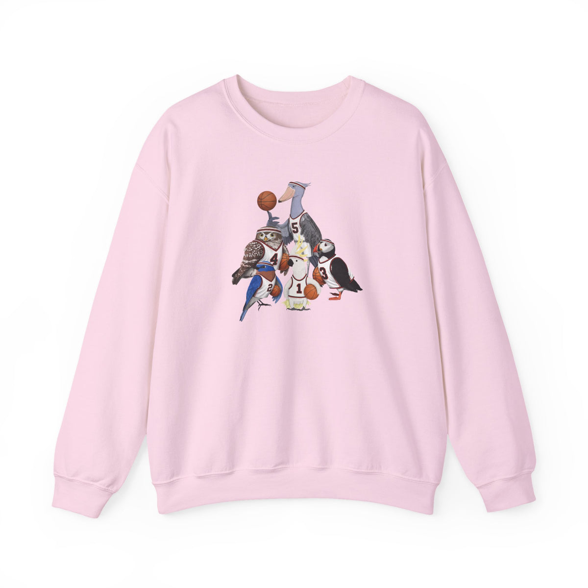 Funny Basketball Bird Sweatshirt | Watcher Crewneck Unisex Unique Hoops Fan Gift – Animal Lover and Avian Enthusiast style