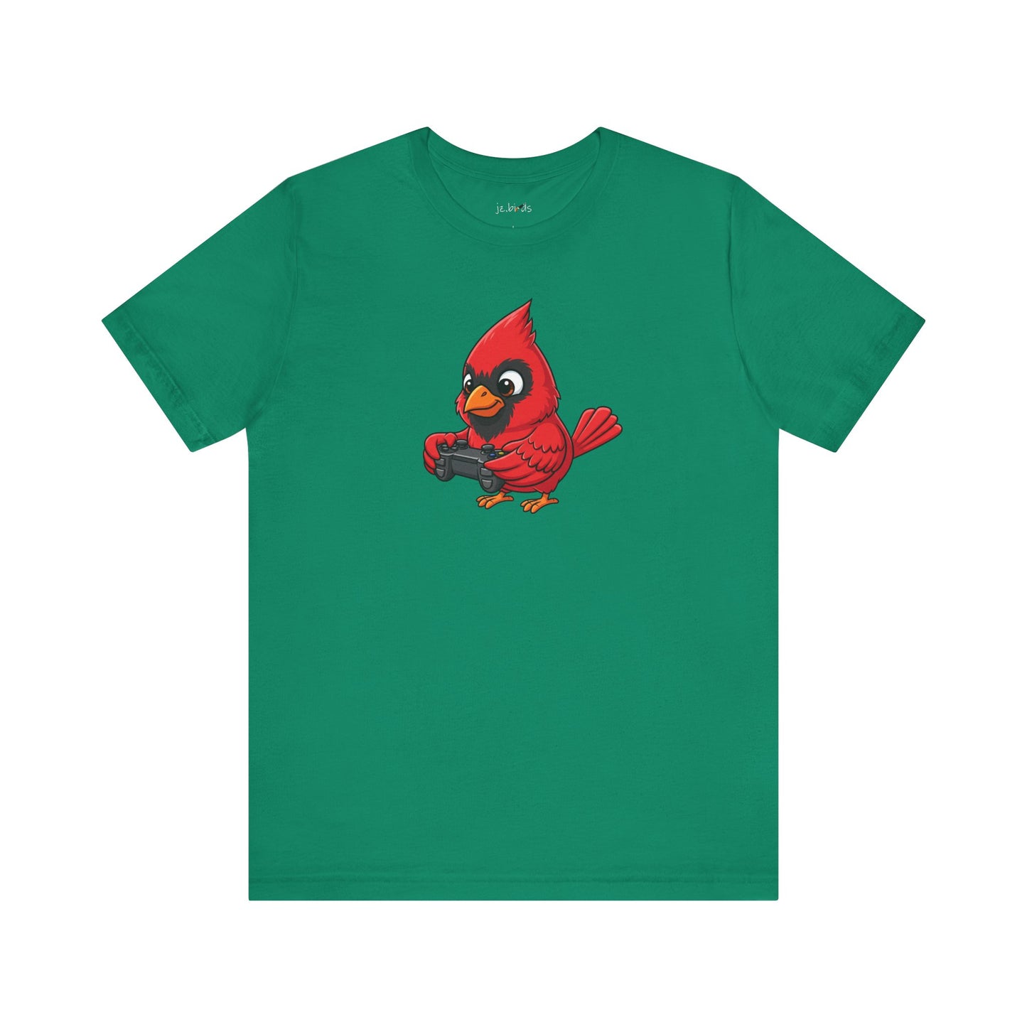 Cardinal Playing Video Games Funny Gamer and Bird Lover T-Shirt