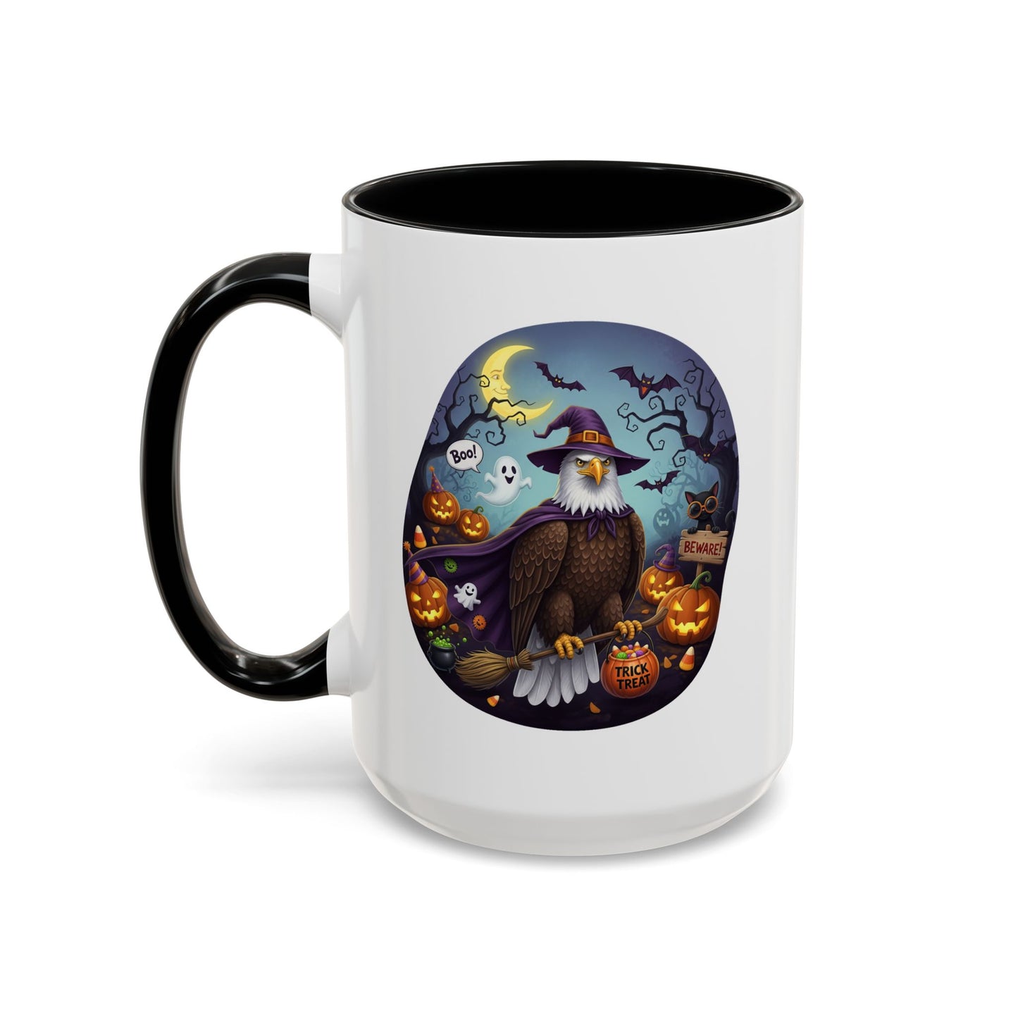 Bald Eagle Halloween Bird Mug - A Spooky & Funny Halloween Cup