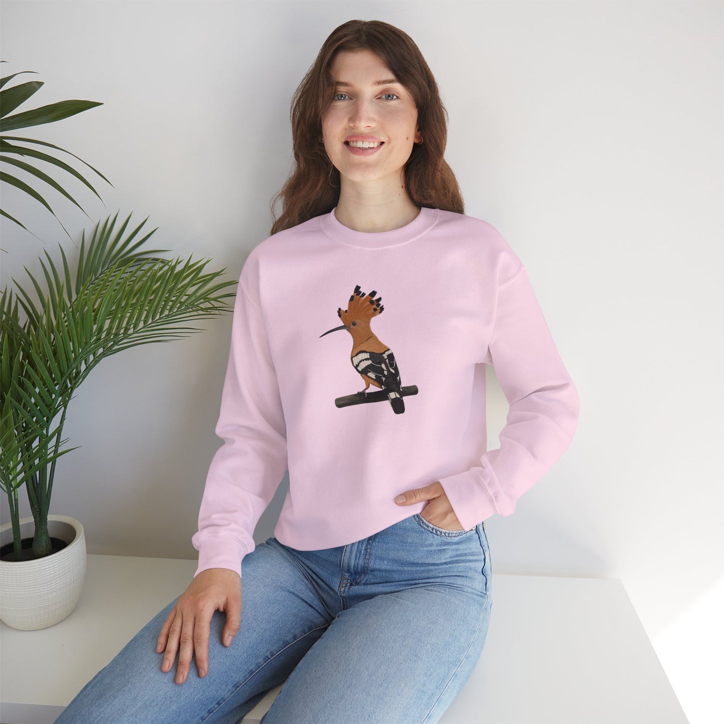 Hoopoe Bird Watcher Biologist Crewneck Sweatshirt