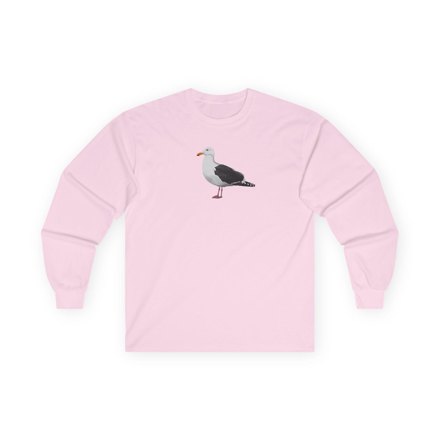 Seagull Birding & Birdwatching Bird Cotton Long Sleeve T-Shirt