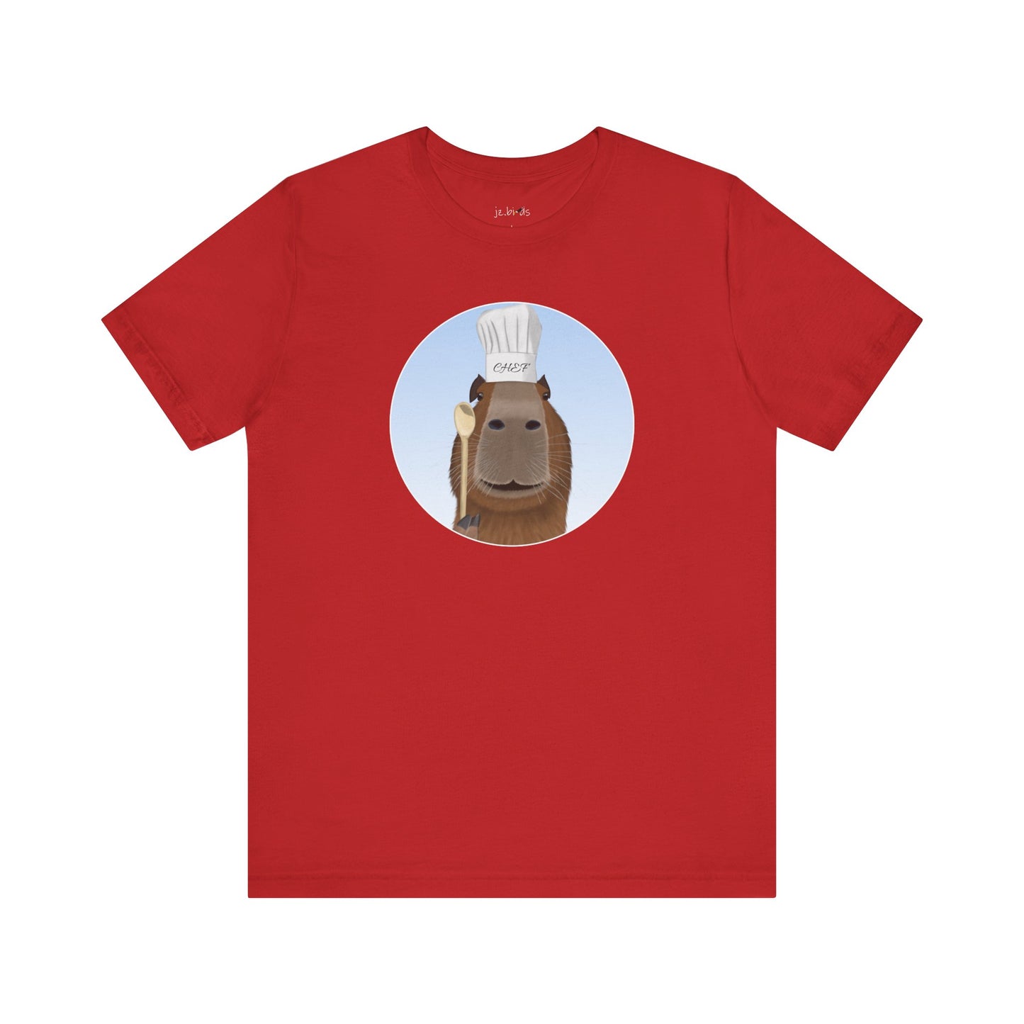 Capybara with Chef Hat and Wooden Spoon Funny Kitchen T-Shirt