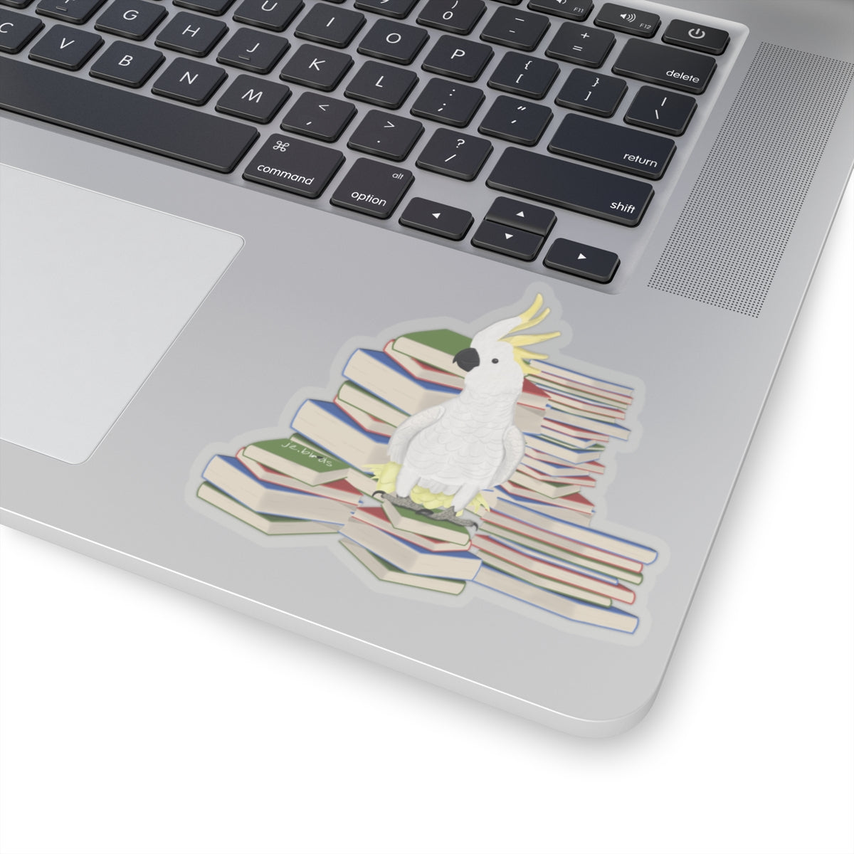 Cockatoo Bird and Books Birdlover Bookworm Sticker – Fall Bestsellers, Paper products