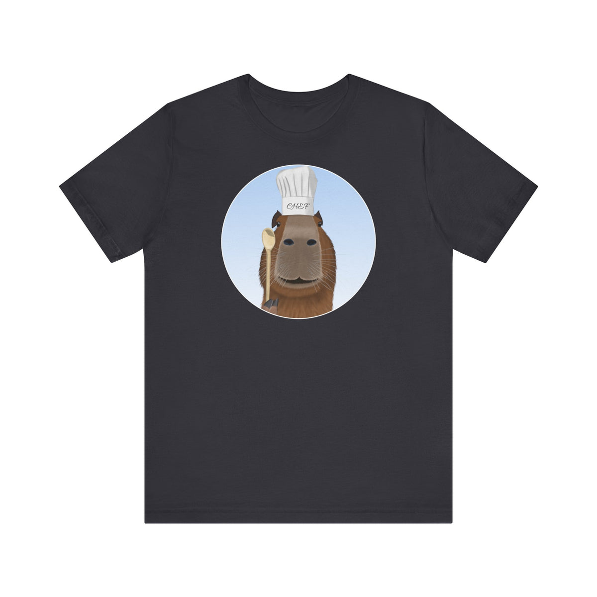 Capybara mit Kochmütze und Kochlöffel Chefkoch T-Shirt