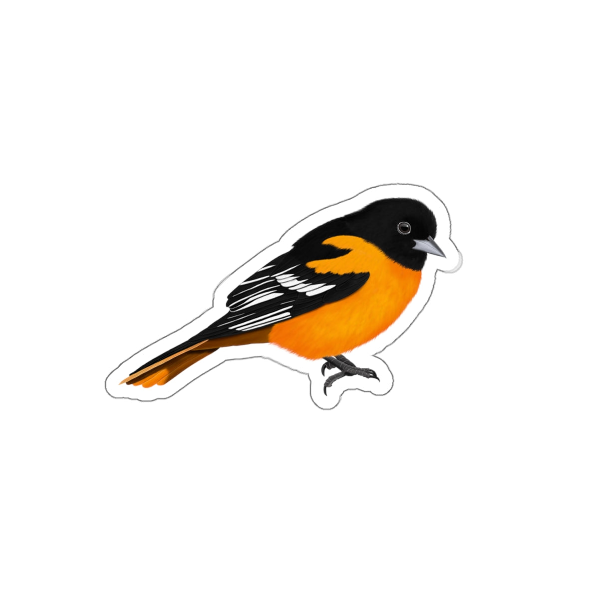 Baltimore Oriole Bird Kiss-Cut Sticker