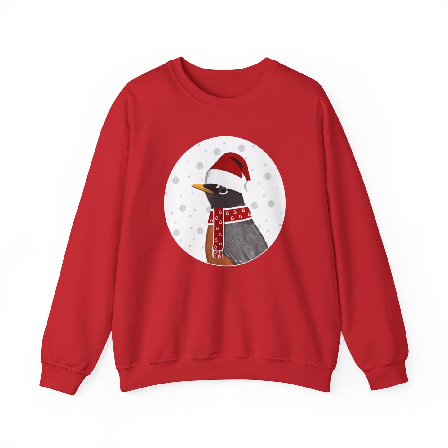 American Robin Santa Claus Christmas Birdwatcher Biologist Bird Sweatshirt