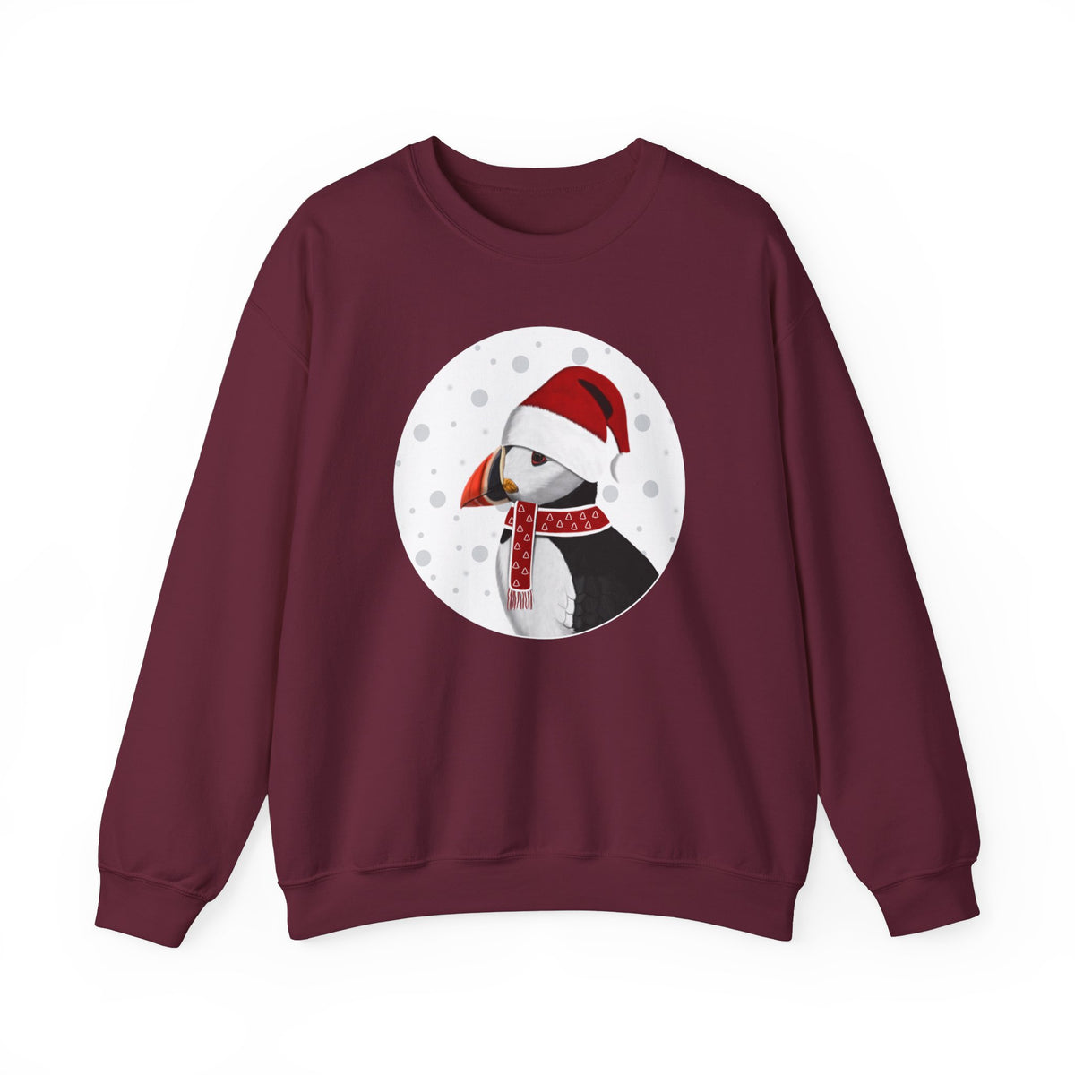 Puffin Santa Claus Christmas Birdwatcher Biologist Bird Sweatshirt – Animal Lover Gift,