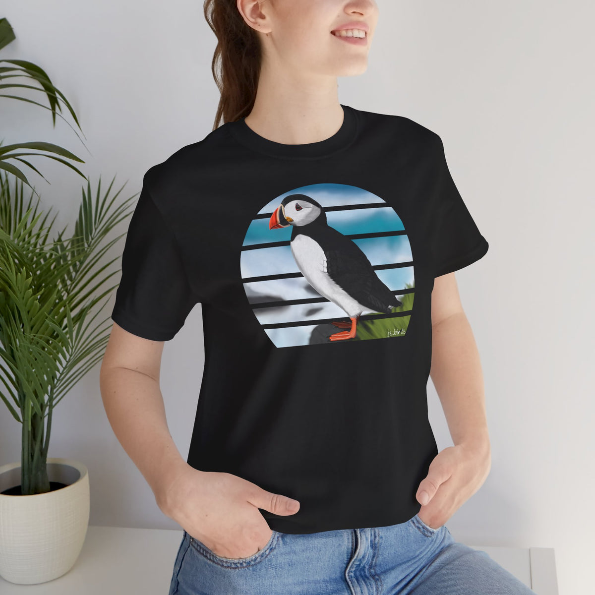 T-shirt Macareux Moine en mer pour les amoureux des oiseaux et les ornithologues amateurs