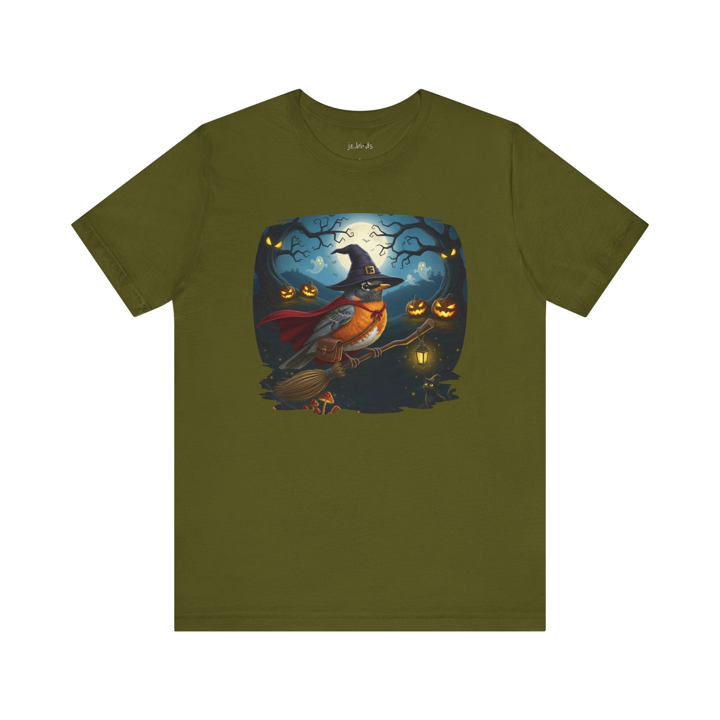 American Robin Halloween Bird T-Shirt - Spooky Halloween Costume for Bird Lovers