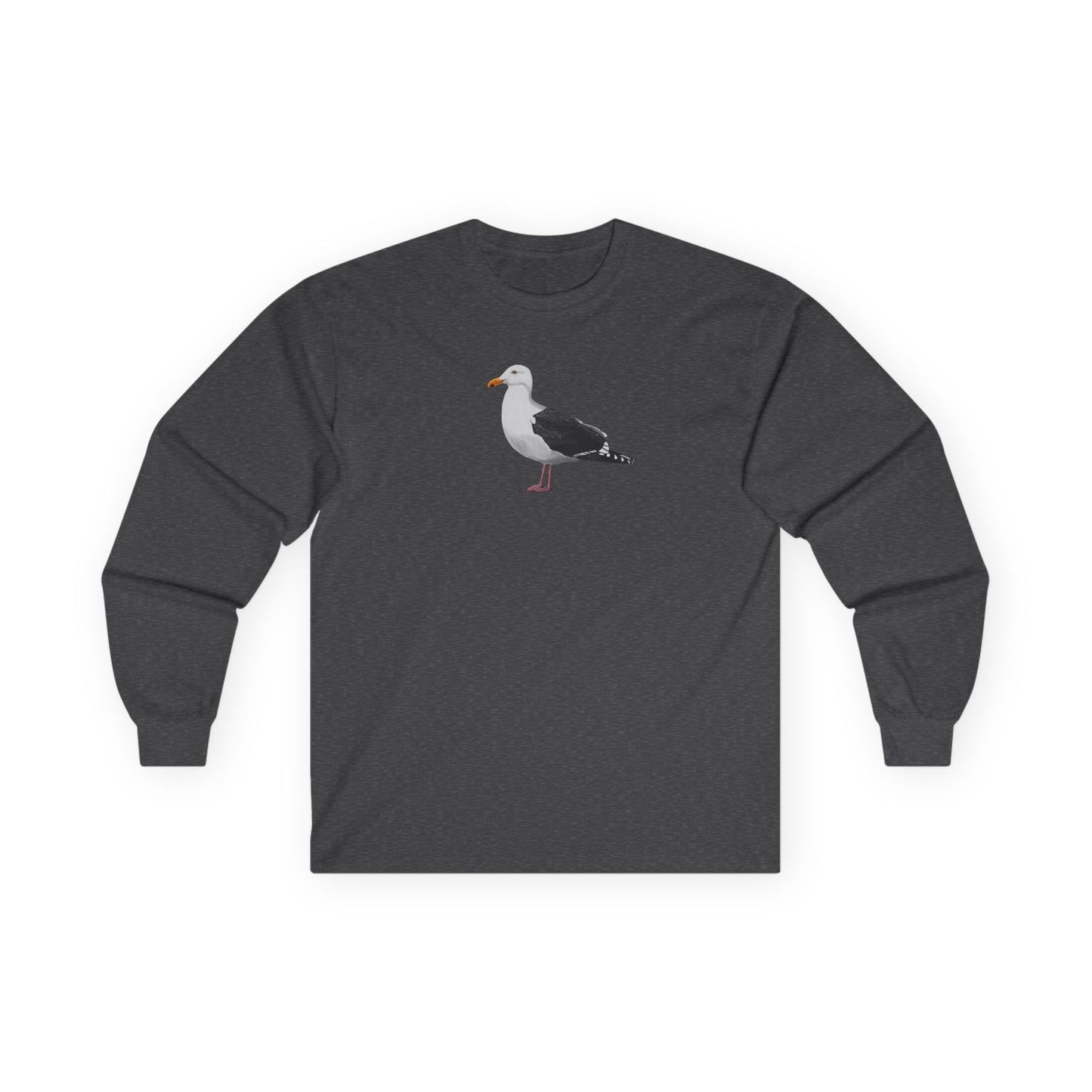 Seagull Birding & Birdwatching Bird Cotton Long Sleeve T-Shirt
