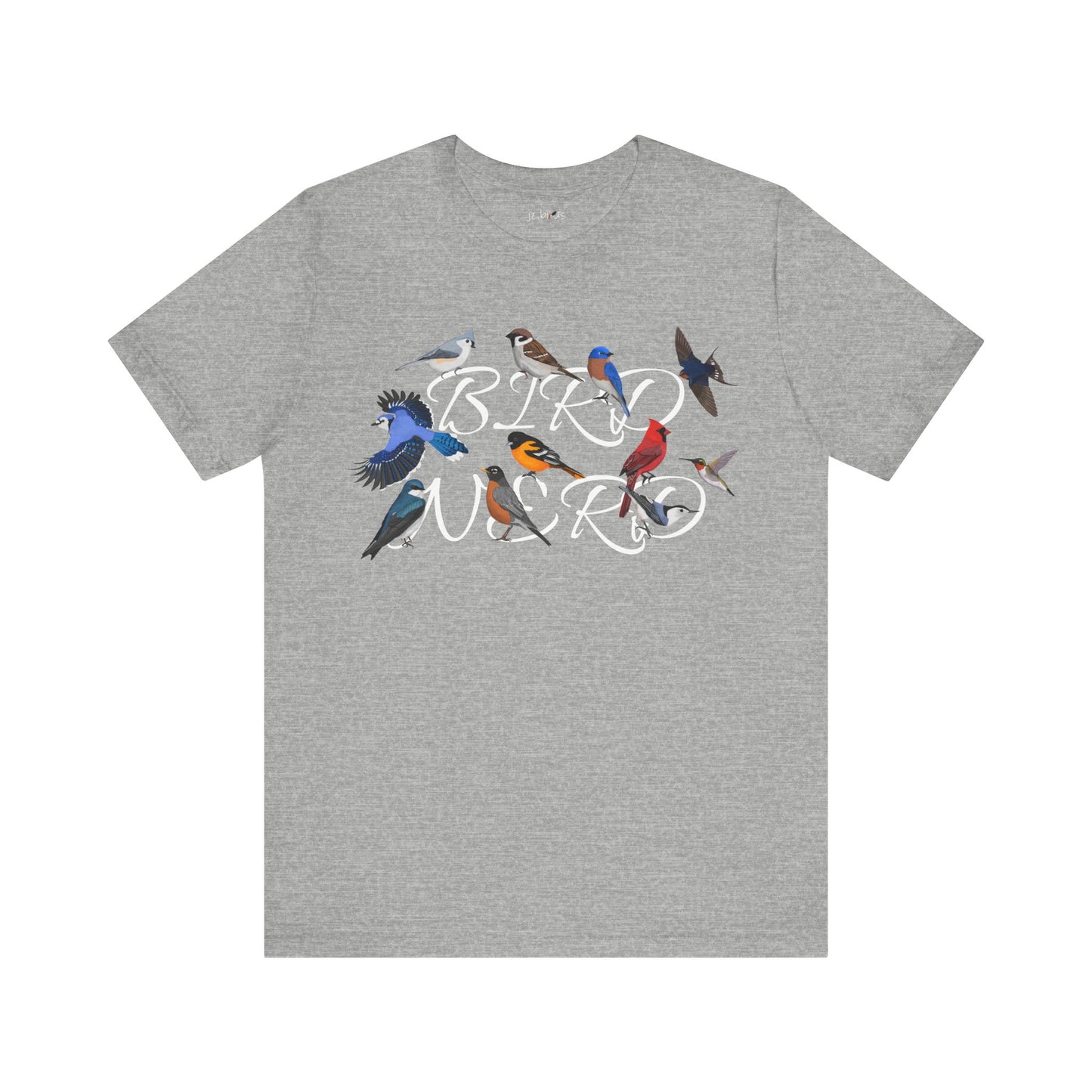 Bird Nerd Blue Jay Cardinal Robin Hummingbird Oriole Birdwatcher T-Shirt