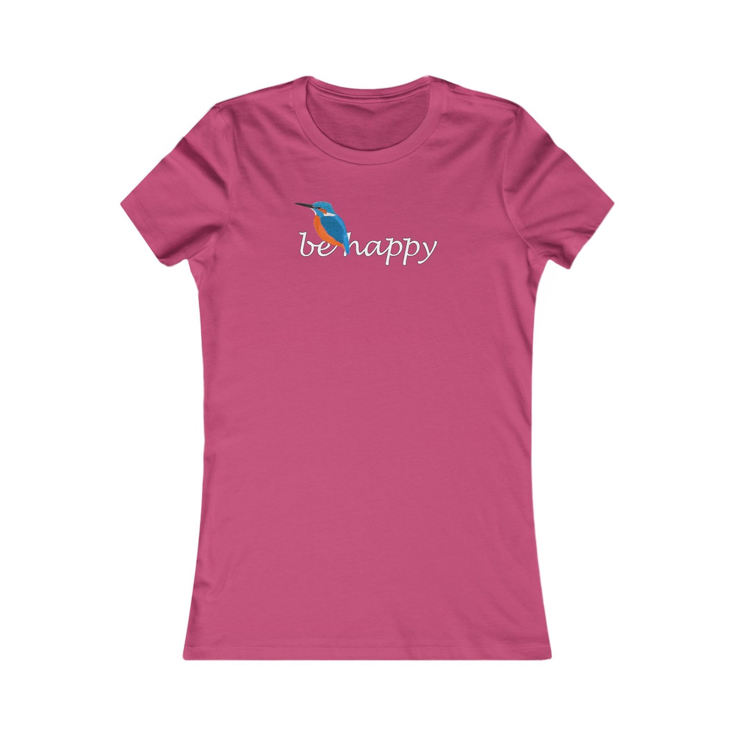 Eisvogel Be Happy Vogel Frauen T-Shirt für Vogelfreundinnen