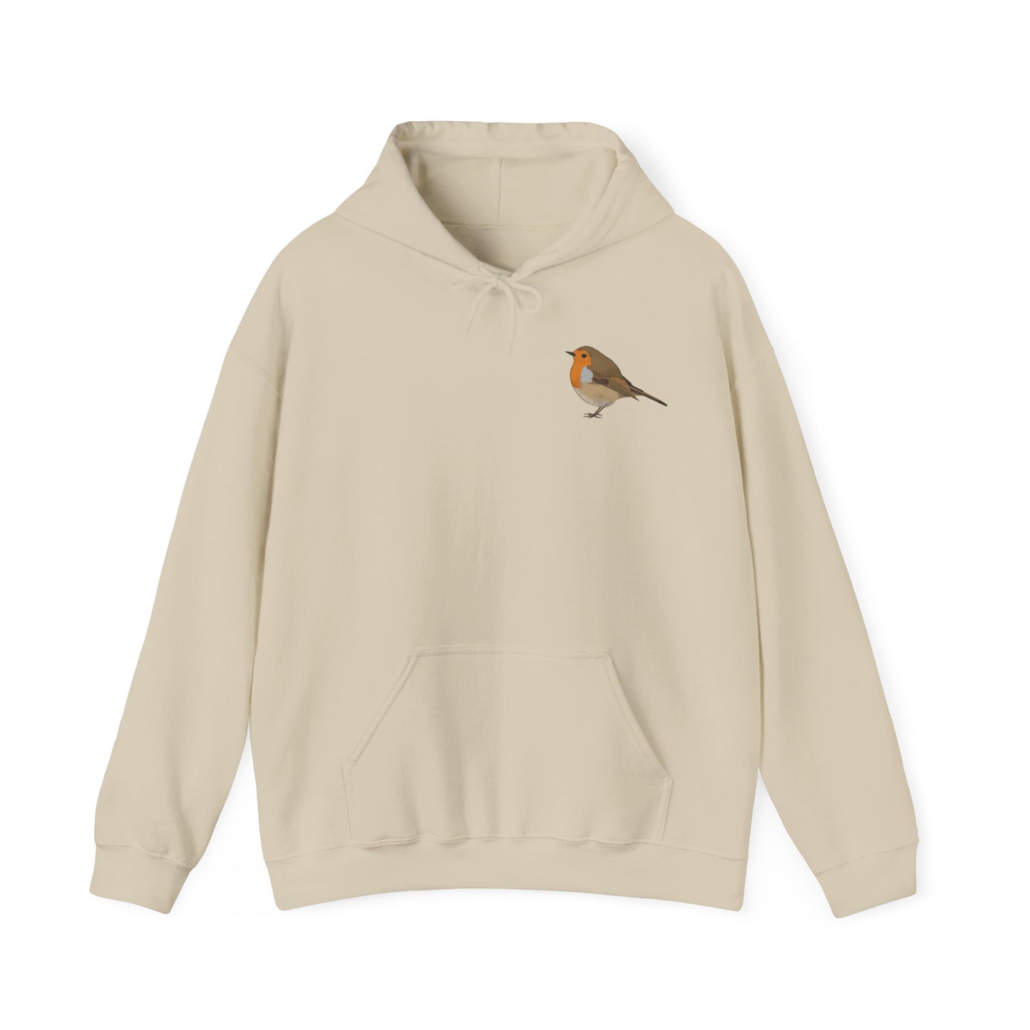 Rotkehlchen Hoodie - Vogel Kapuzenpullover für Vogelbeobachter & Naturliebhaber mit Vogelmotiv