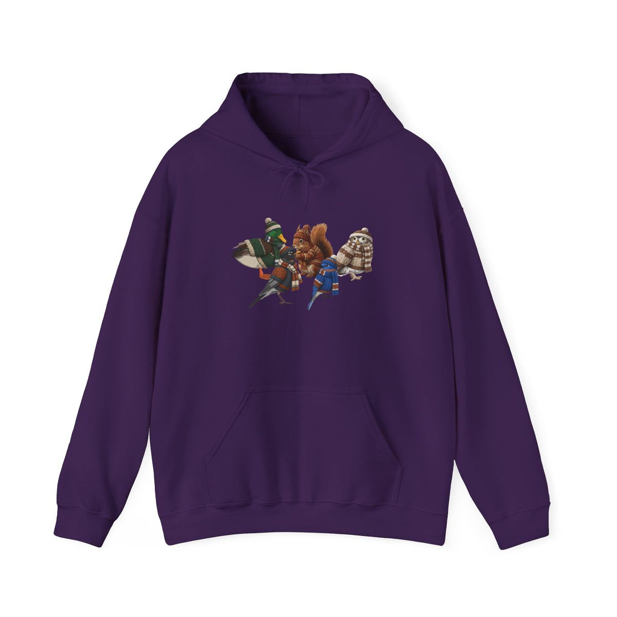 Funny Winter Hoodie: The Ultimate Cozy Bird Squad Hoodie in Black
