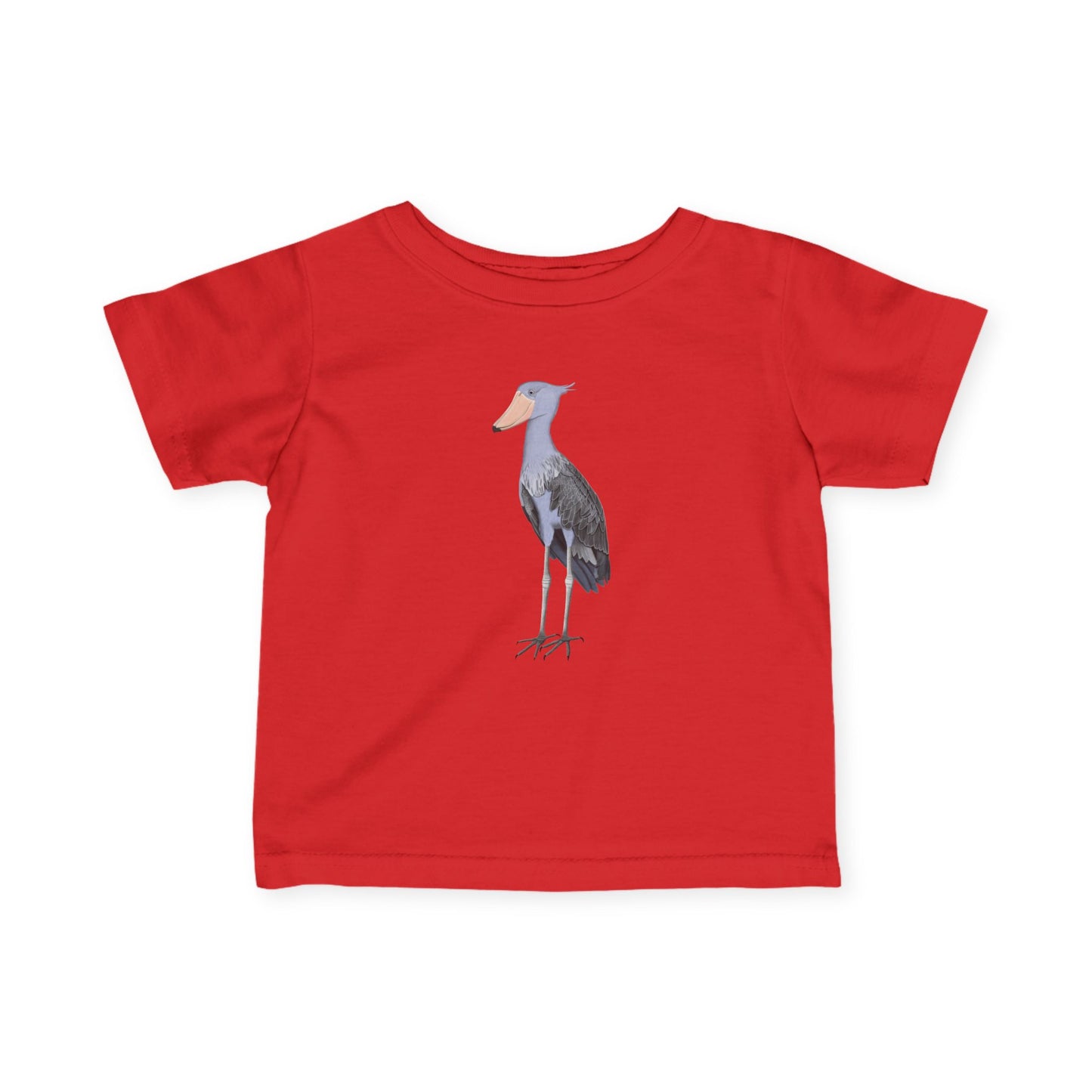 Süßes Schuhschnabel Vogel Tiermotiv T-Shirt für Babys und Kleinkinder