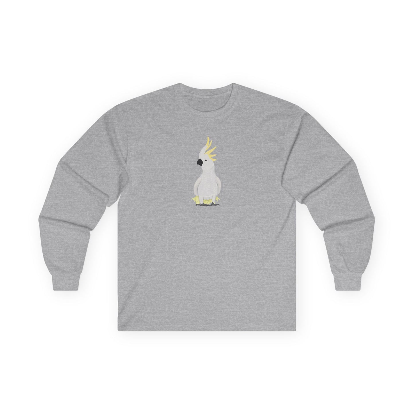 Cockatoo Birding & Birdwatching Bird Cotton Long Sleeve T-Shirt