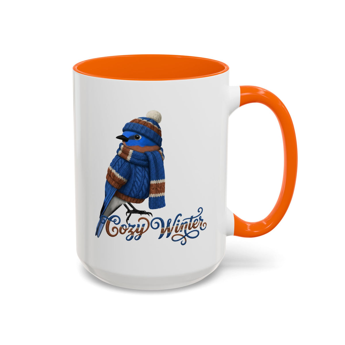Bluebird Ceramic Bird Coffee Mug – Custom Gift for Bird Watchers