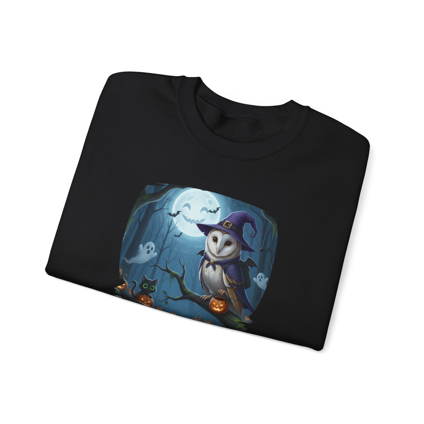 Barn Owl Halloween Bird Sweatshirt - Spooky Halloween Costume for Bird Lovers