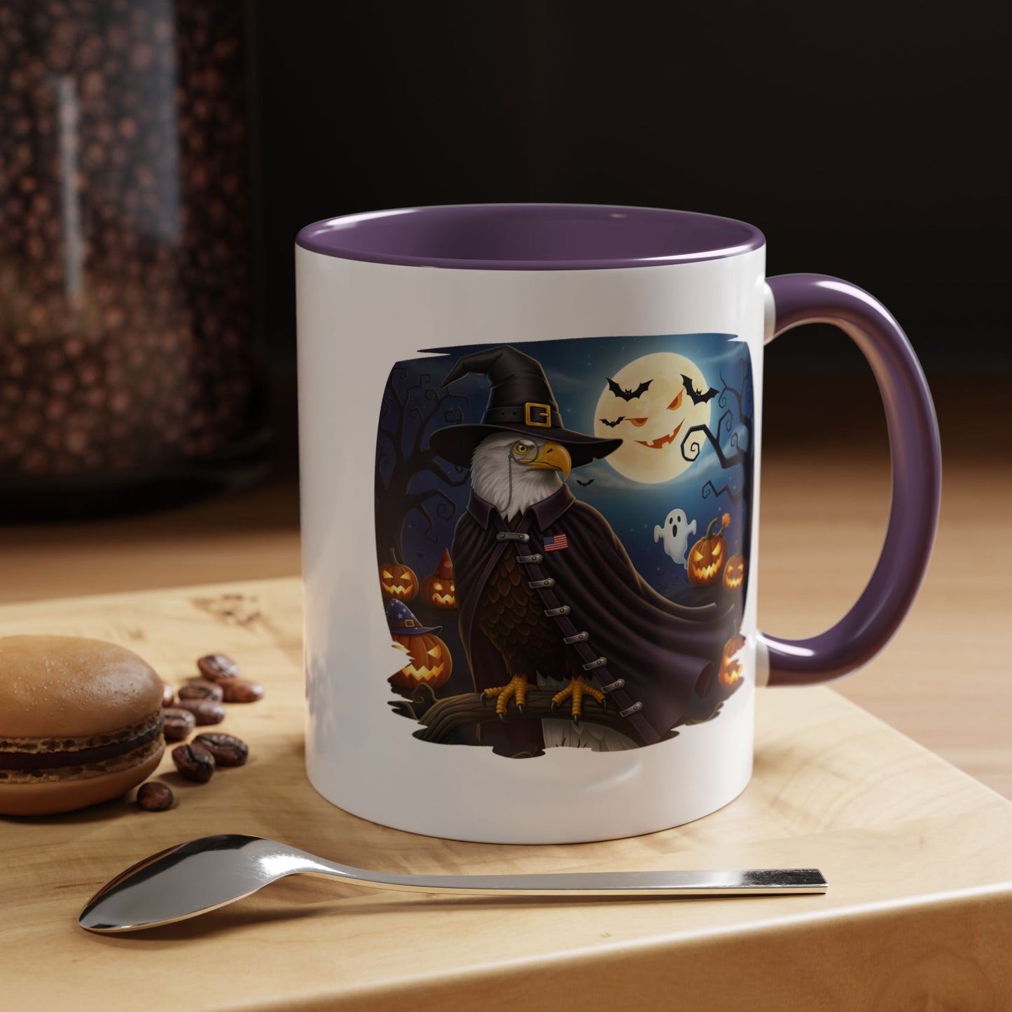 Bald Eagle Halloween Bird Mug - A Spooky & Funny Halloween Cup