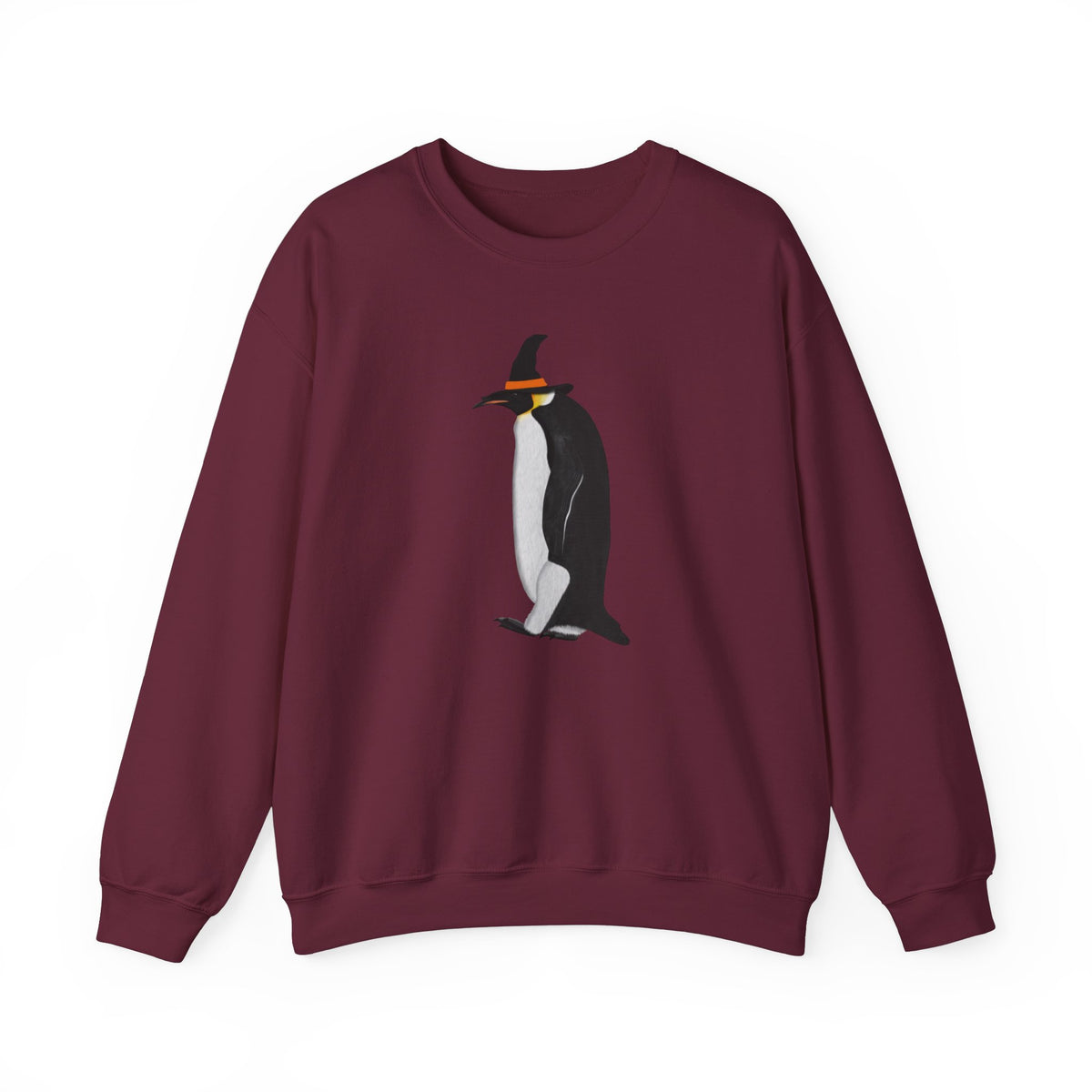 Penguin Halloween Birds Witch Birdwatcher Sweatshirt – Animal Lover Gift and Avian Enthusiast style