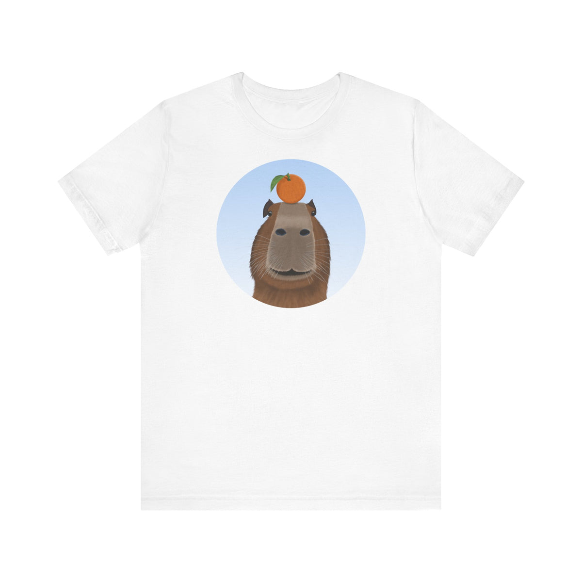 Capybara mit Orange Lustiges T-Shirt für Capybara-Freunde
