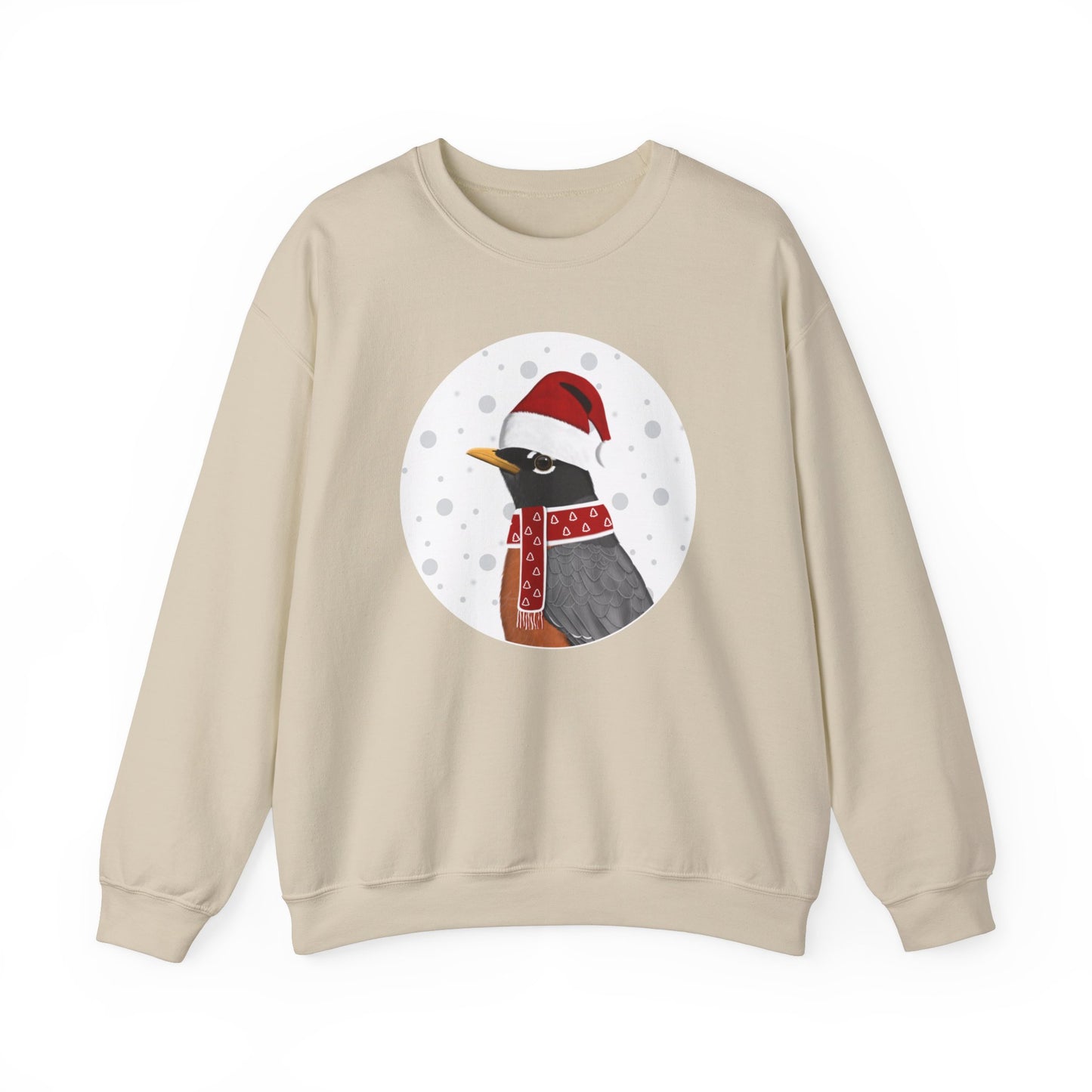 American Robin Santa Claus Christmas Birdwatcher Biologist Bird Sweatshirt