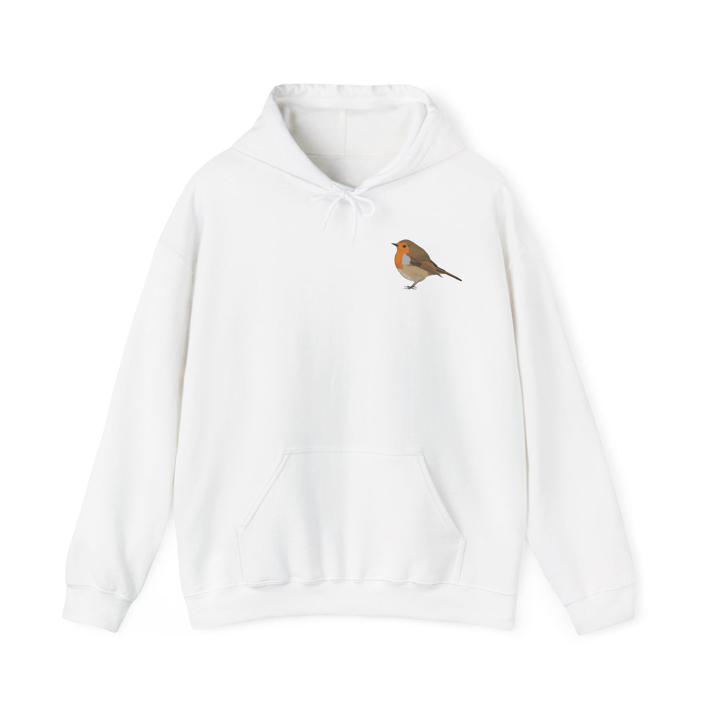 Rotkehlchen Hoodie - Vogel Kapuzenpullover für Vogelbeobachter & Naturliebhaber mit Vogelmotiv