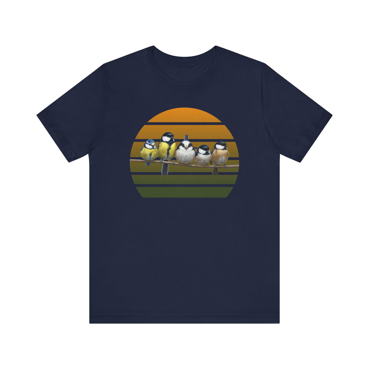Meisen Premuim T-Shirt | Geschenk für Vogelbeobachter | jz.birds