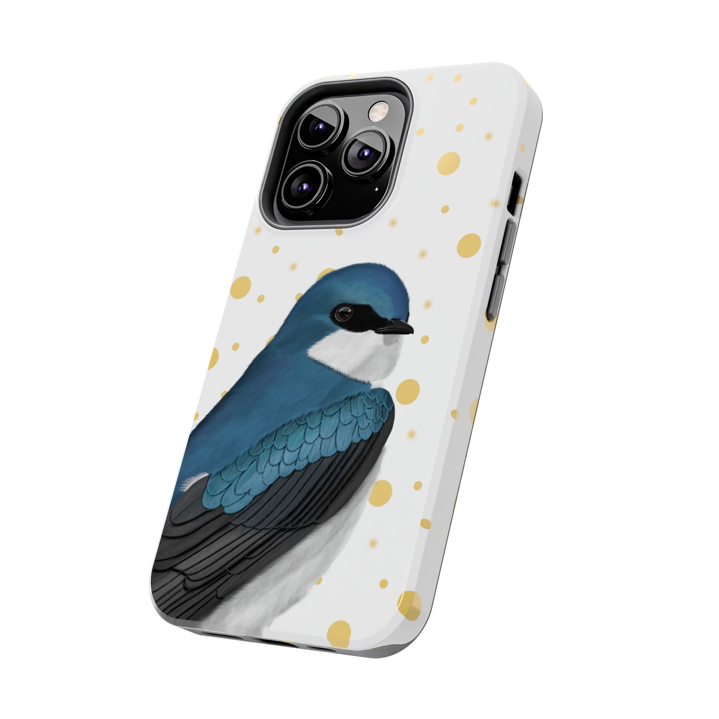 Tree Swallow Bird Art Tough Phone Case White